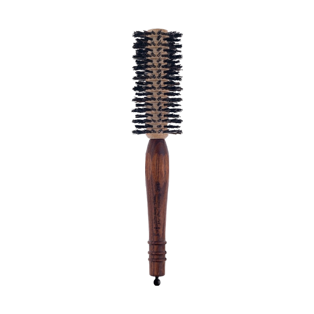 3ME Maestri Round Brush — Reinforced Boar Bristle, High Diffusion