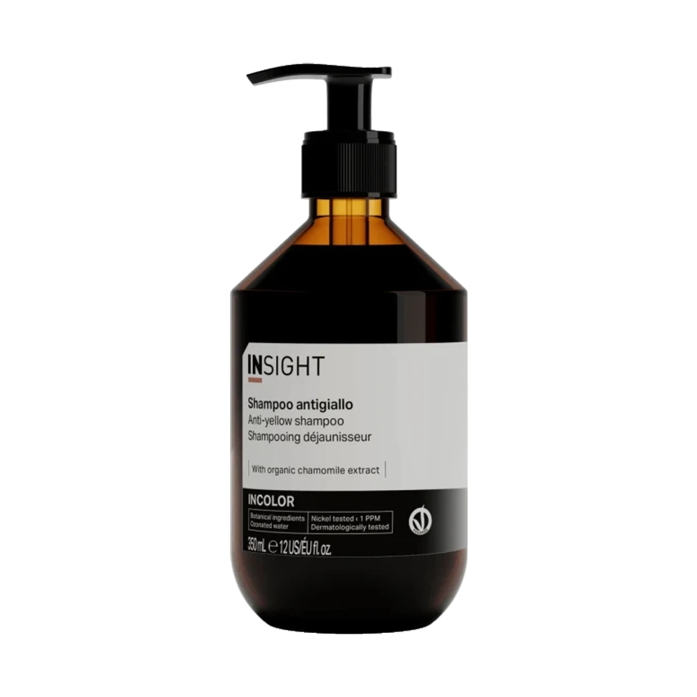 Insight Incolor Anti-Yellow Shampoo for Blonde and Bleached Hair — 400 ml bottle