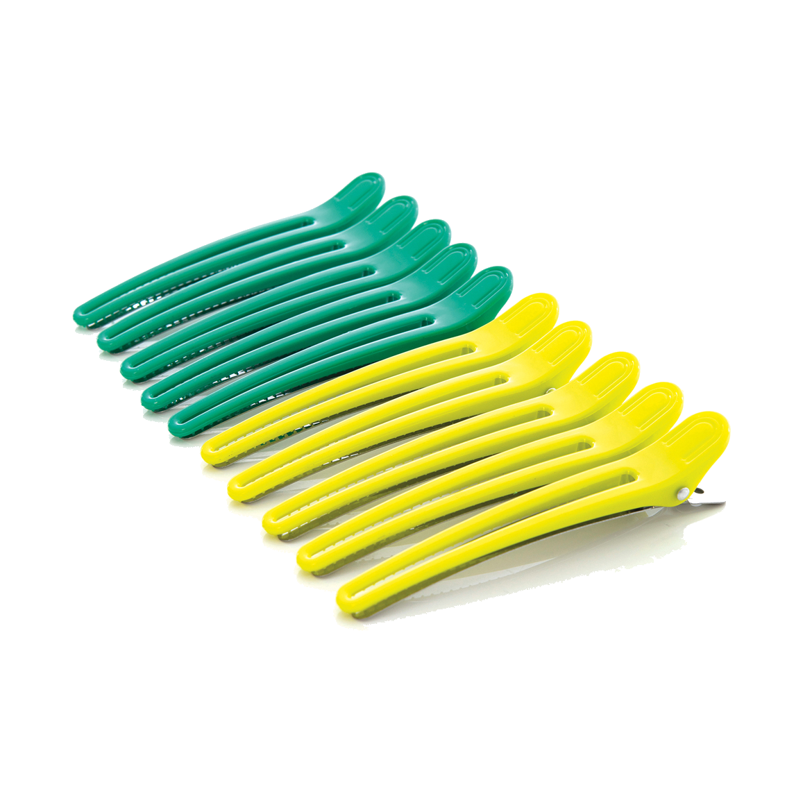 Black Star Plastic and Aluminium Hair Clips — 10 pieces