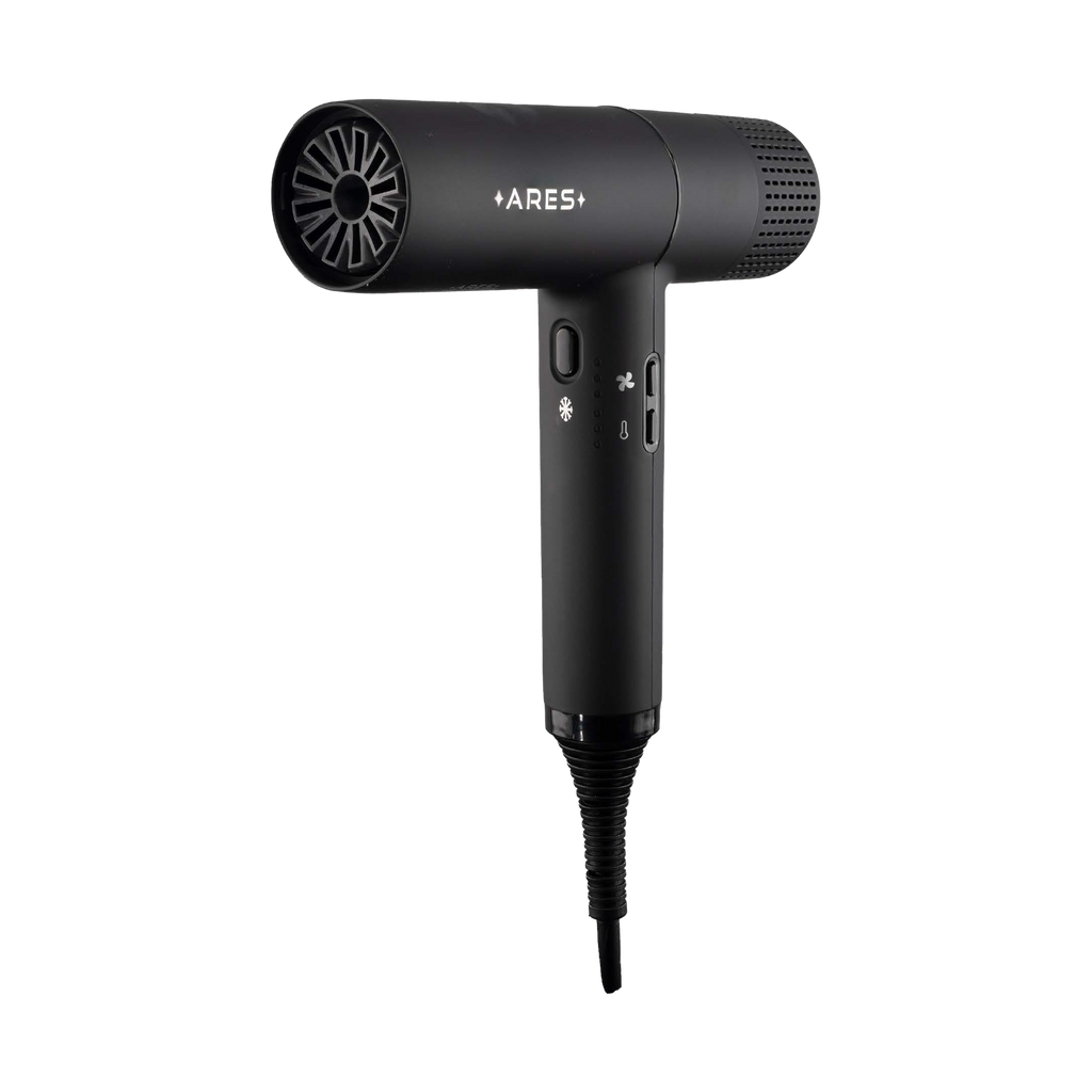 Black Star Platinum Ares asciugacapelli 1800 W, nero