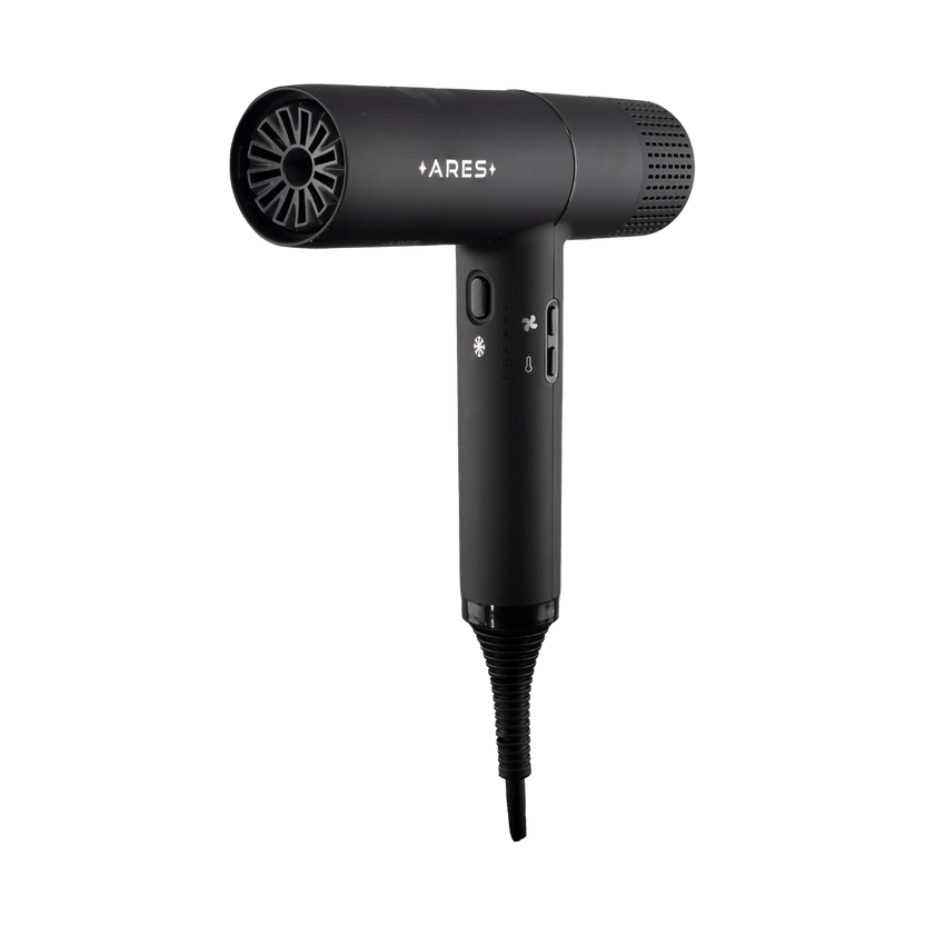 Black Star Platinum Ares asciugacapelli 1800 W, nero
