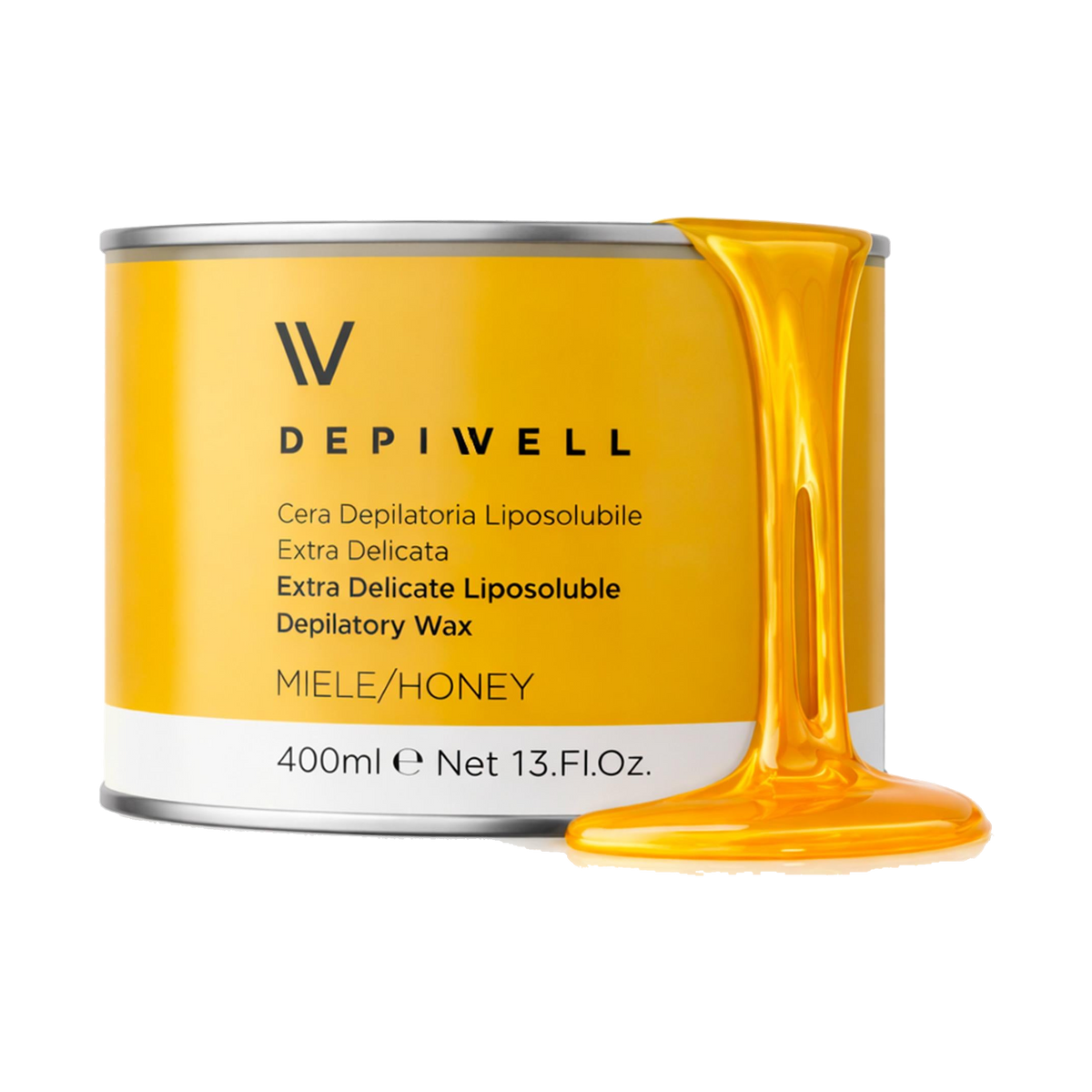 Depiwell Depilatory Wax Jar — 400 ml jar / Honey