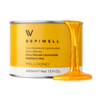 Depiwell Depilatory Wax Jar — 400 ml jar / Honey