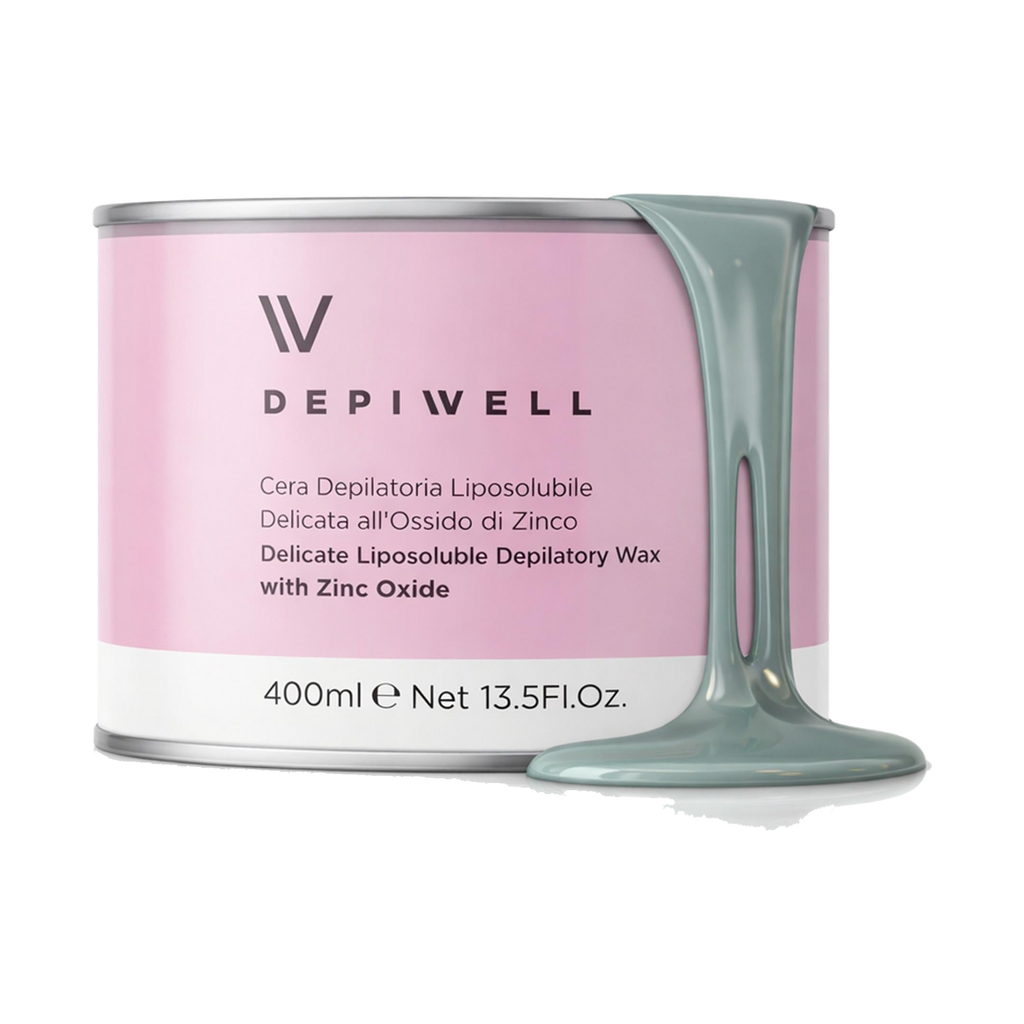 Depiwell Depilatory Wax Jar — 400 ml jar / Zinc Oxide