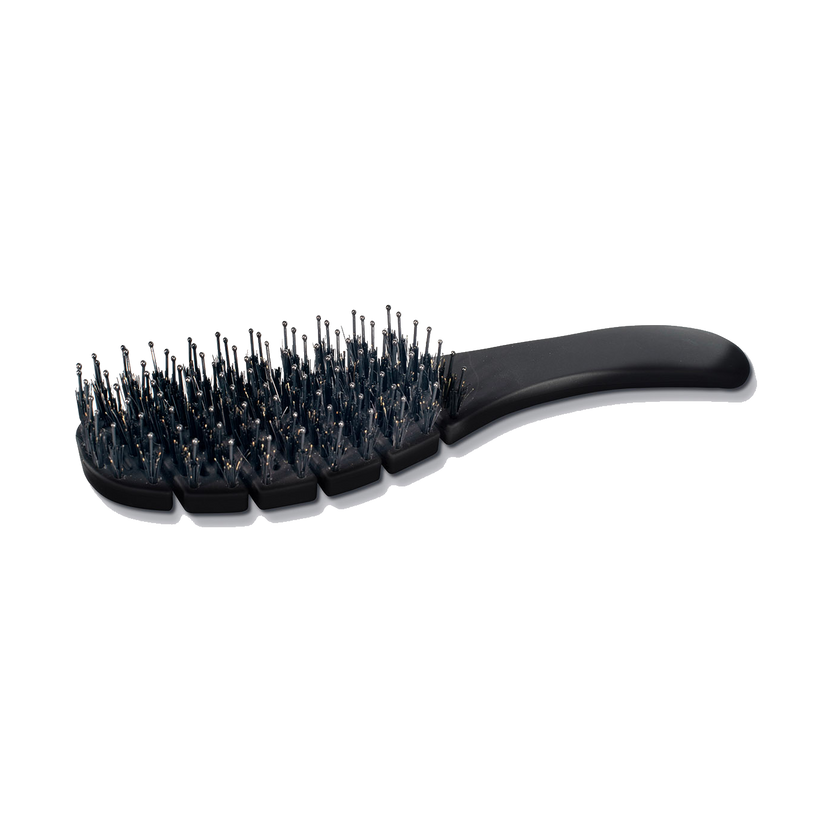 Black Star Ergonomic Rubberised Detangling Brush
