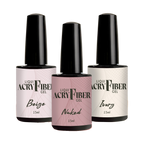 Golden Nails Liqui Acry Fiber Gel 15 ml, flaconi Beige, Naked e Ivory