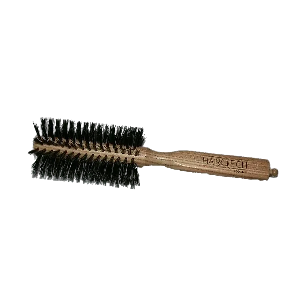 Hair Tech Ash Wood Brush — Reinforced Boar Bristle