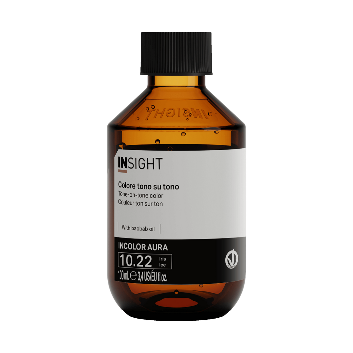 Insight Incolor Aura colore tono su tono, flacone da 100 ml (nella foto la nuance 10.22 Iris Ice)
