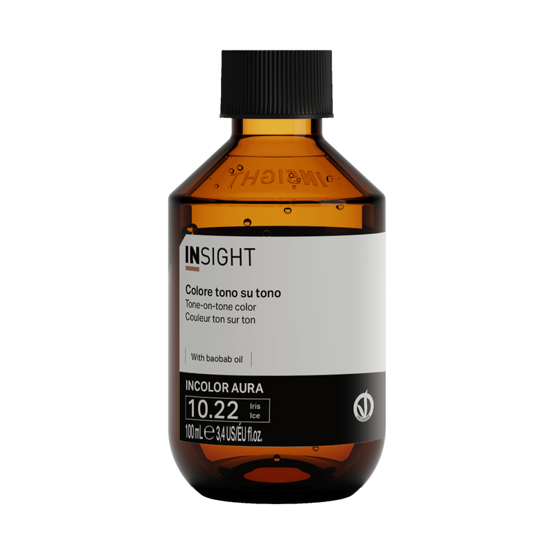Insight Incolor Aura colore tono su tono, flacone da 100 ml (nella foto la nuance 10.22 Iris Ice)
