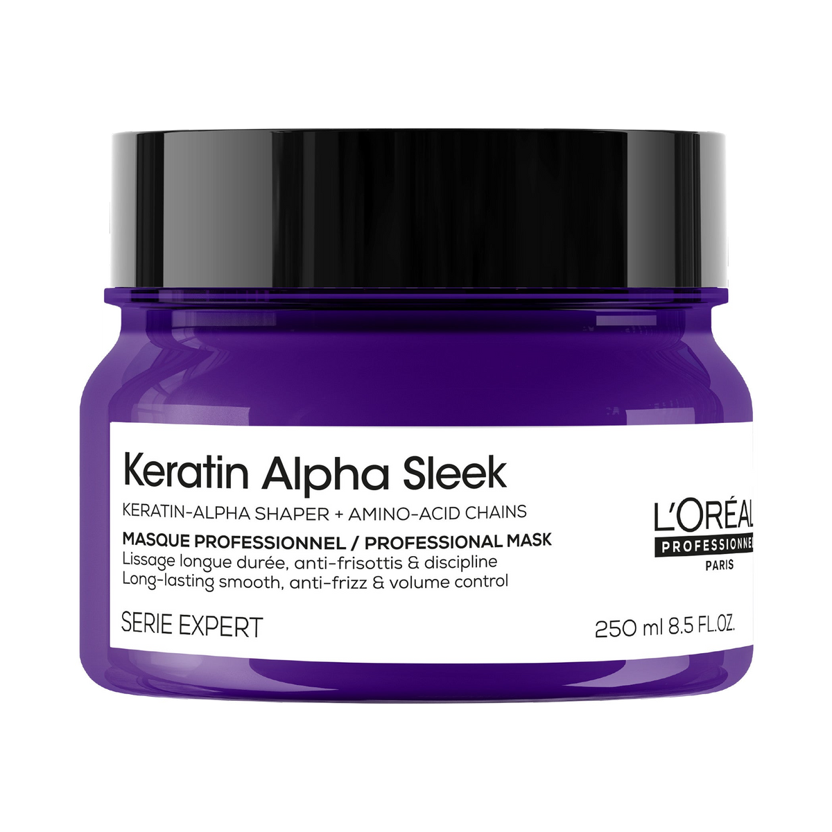 L'Oréal Professionnel Paris Keratin Alpha Sleek Mask — 250 ml jar