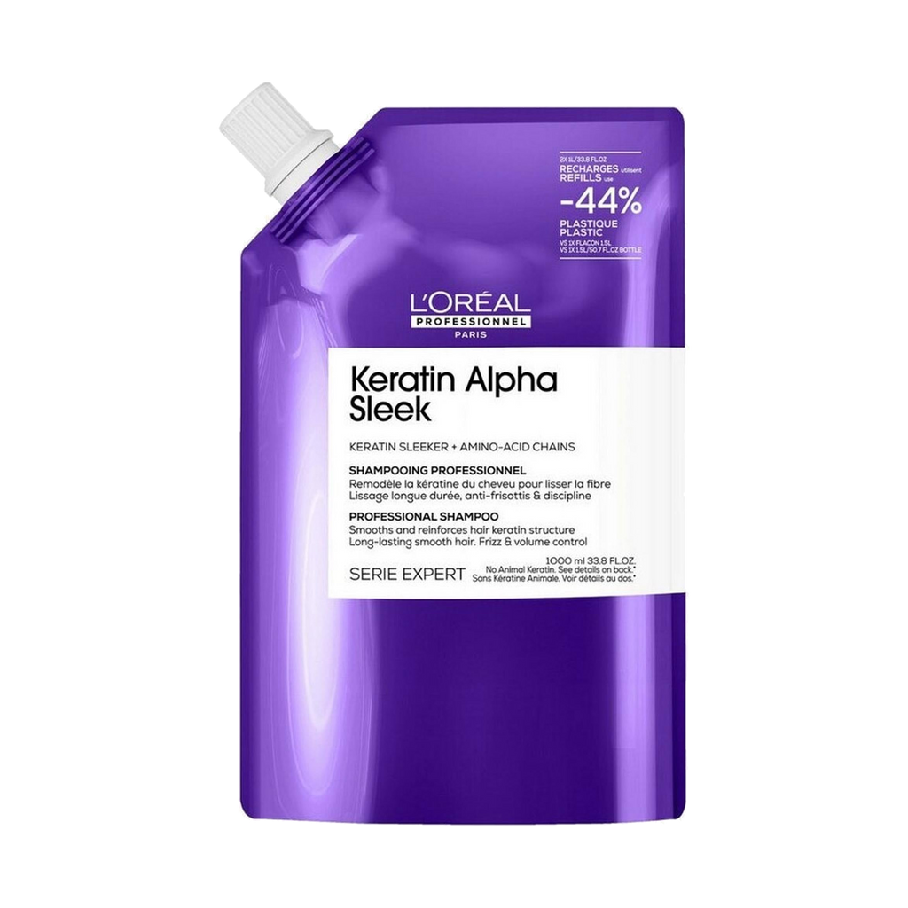 L'Oréal Professionnel Paris Keratin Alpha Sleek Shampoo — ricarica 1000 ml