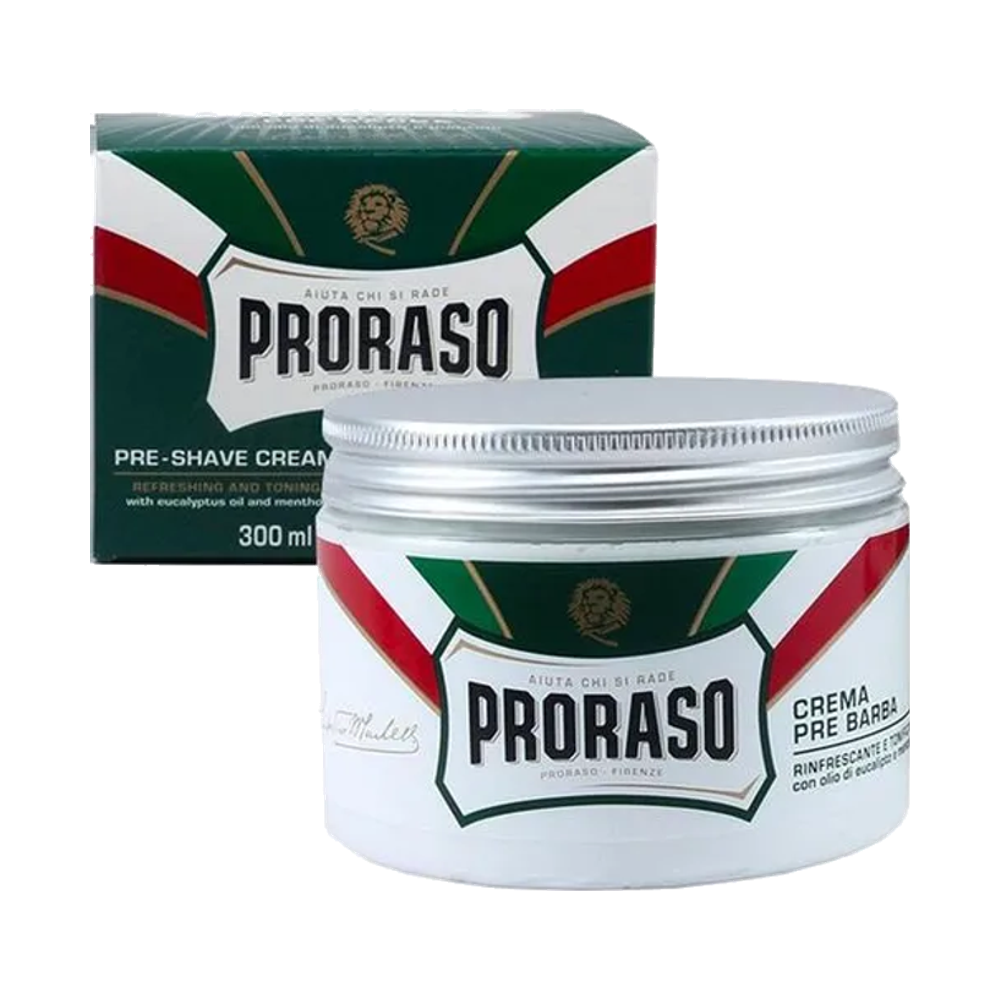 Proraso Crema Prebarba — Rinfrescante Scatola Verde