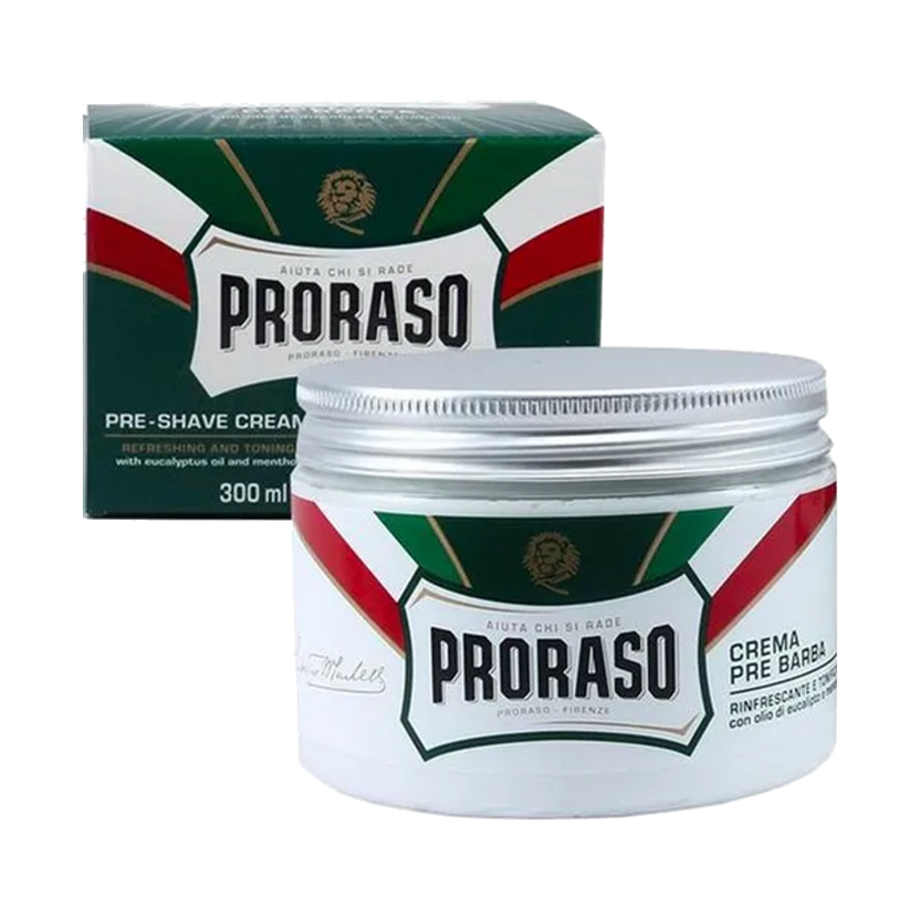 Proraso Crema Prebarba — Rinfrescante Scatola Verde