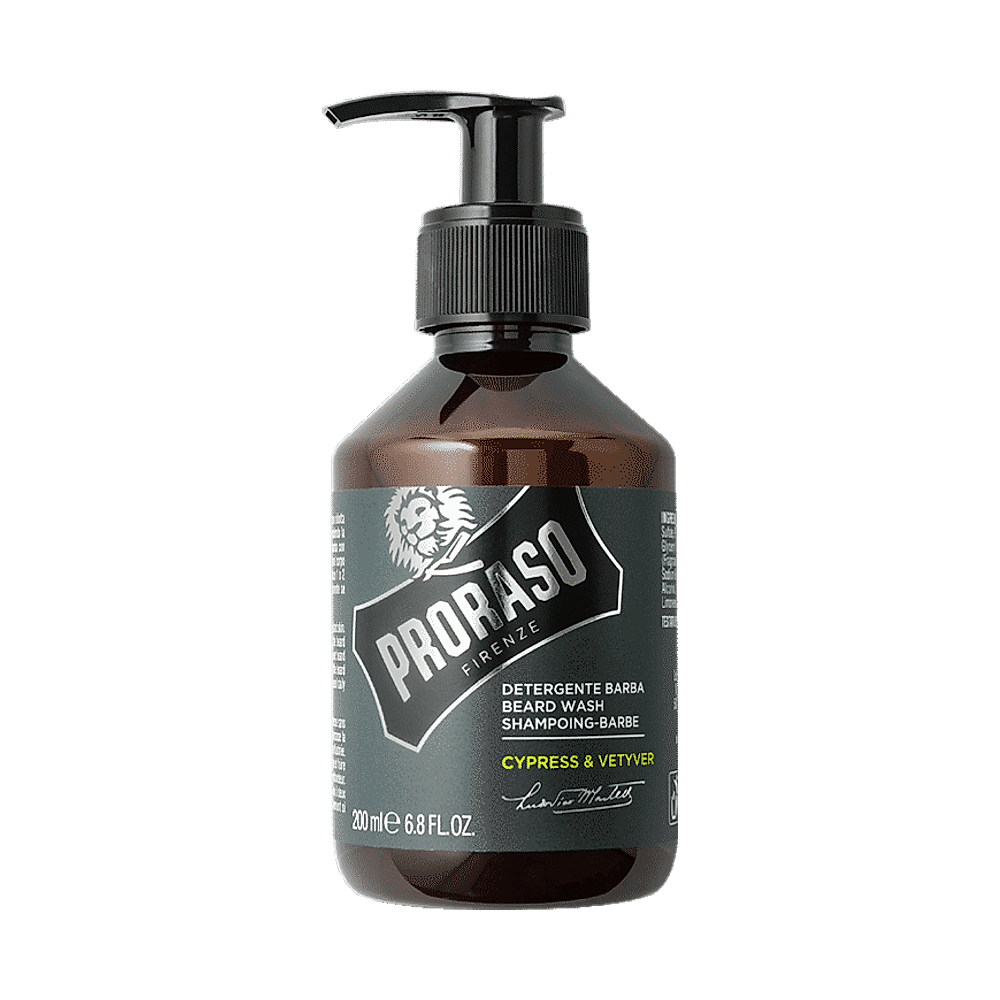 Proraso Grigio Detergente Barba 200 ml — Sapone Liquido Barba Cypress & Vetiver