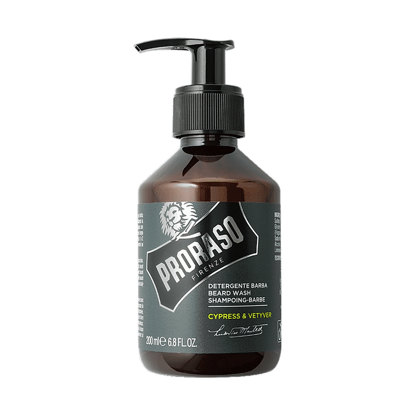 Proraso Grigio Detergente Barba 200 ml — Sapone Liquido Barba Cypress & Vetiver