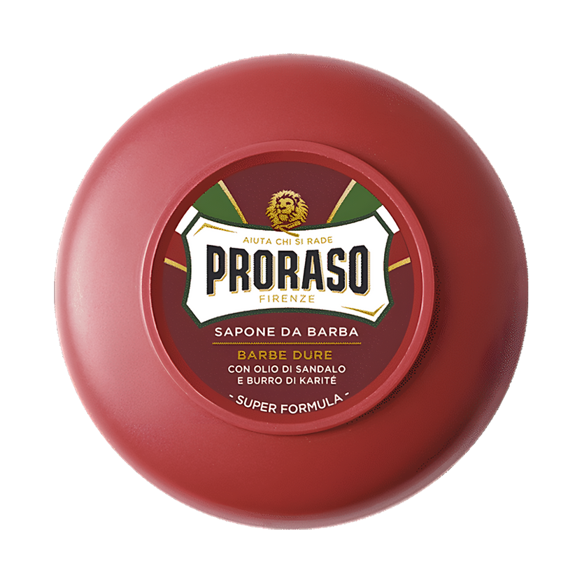 Proraso Sapone Ciotola Rosso Barbe Dure