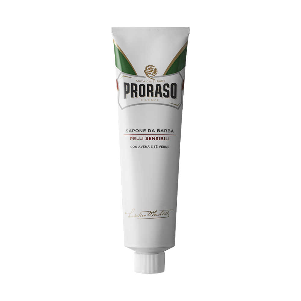 Proraso Sapone Tubo — Bianco anti-Irritazione Pelli sensibili