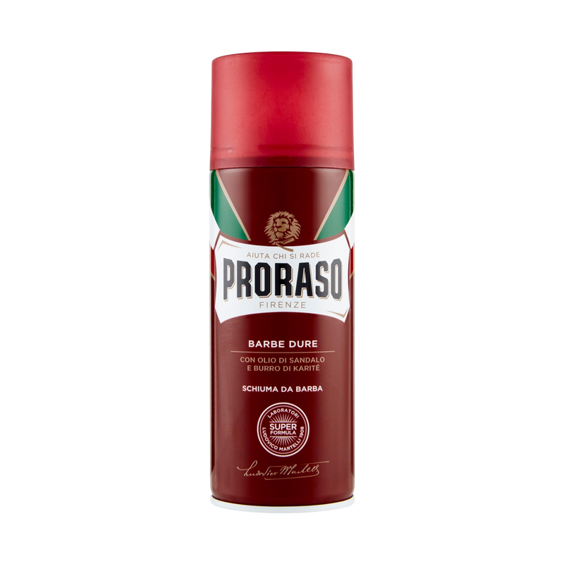 Proraso Schiuma Rossa — Barbe Dure Bombola Barba