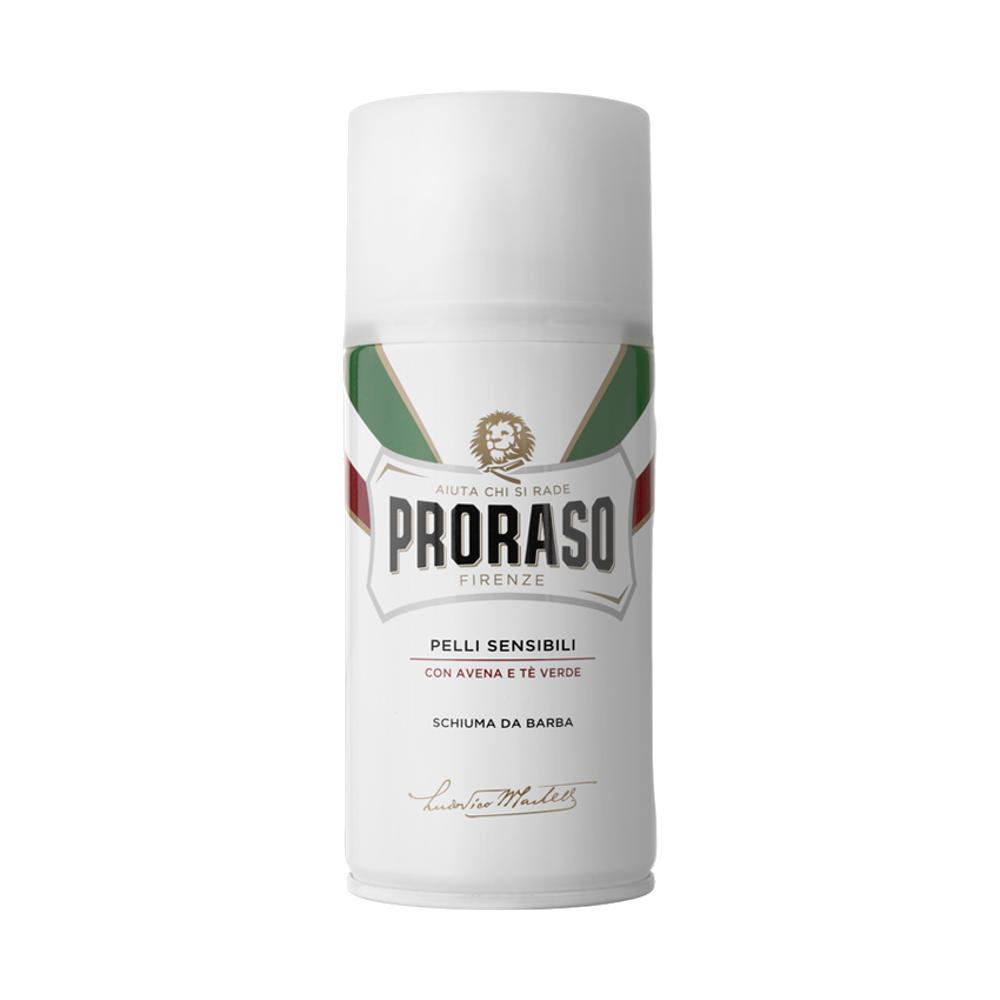 Proraso Schiuma Barba Bianca — Pelli Sensibili Avena E Tè Verde