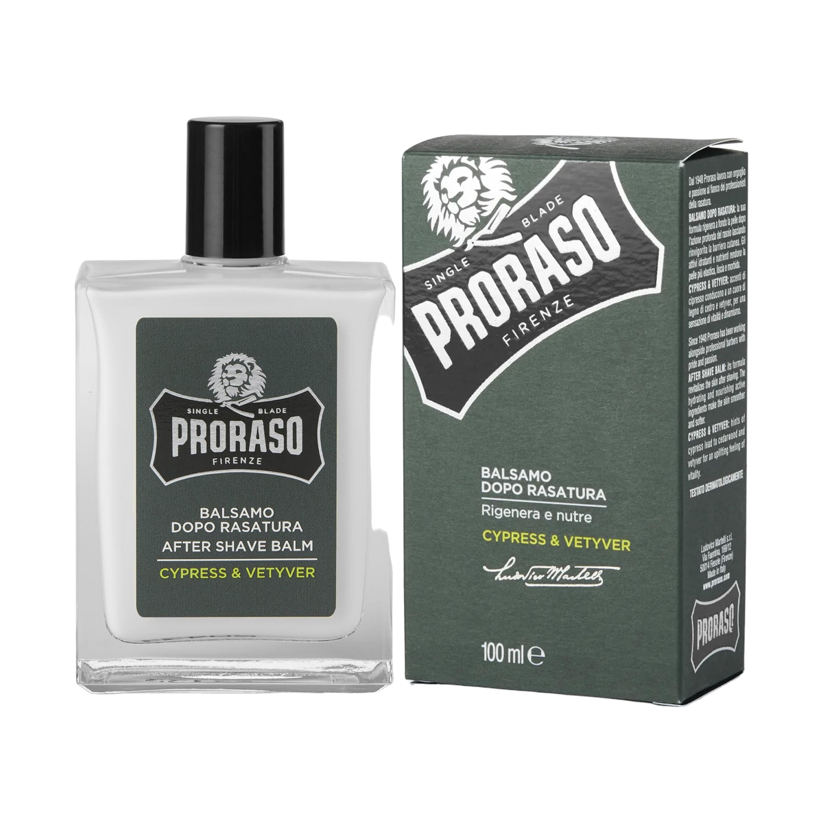 Proraso Grigio Balsamo Dopo Rasatura — Cypress & Vetiver