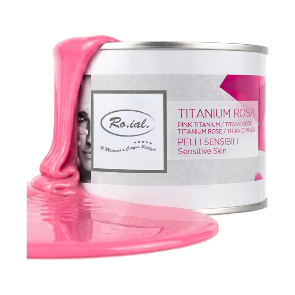 Ro.ial Cera Depilatoria Liposolubile in Barattolo Titanio Rosa