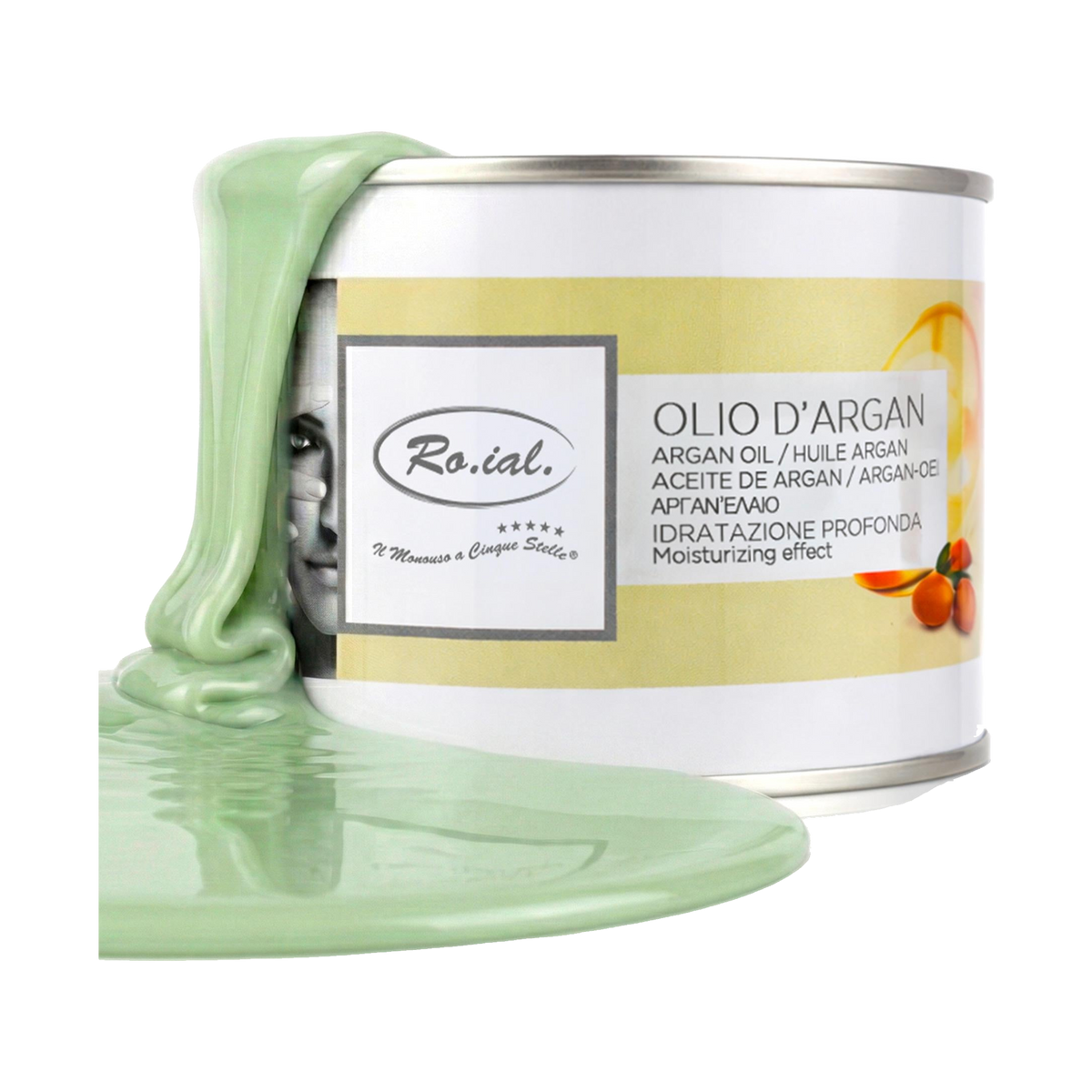 Ro.ial Cera Depilatoria Liposolubile in Barattolo Olio di Argan