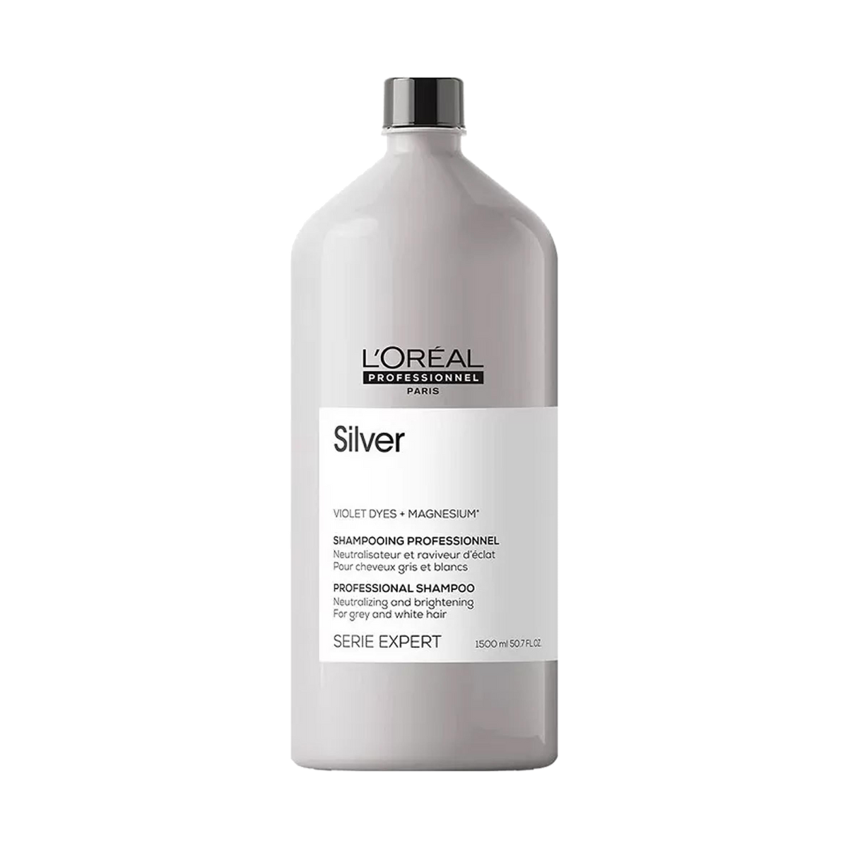 L'Oréal Professionnel Serie Expert Silver Shampoo Anti-Yellow — 1500 ml bottle
