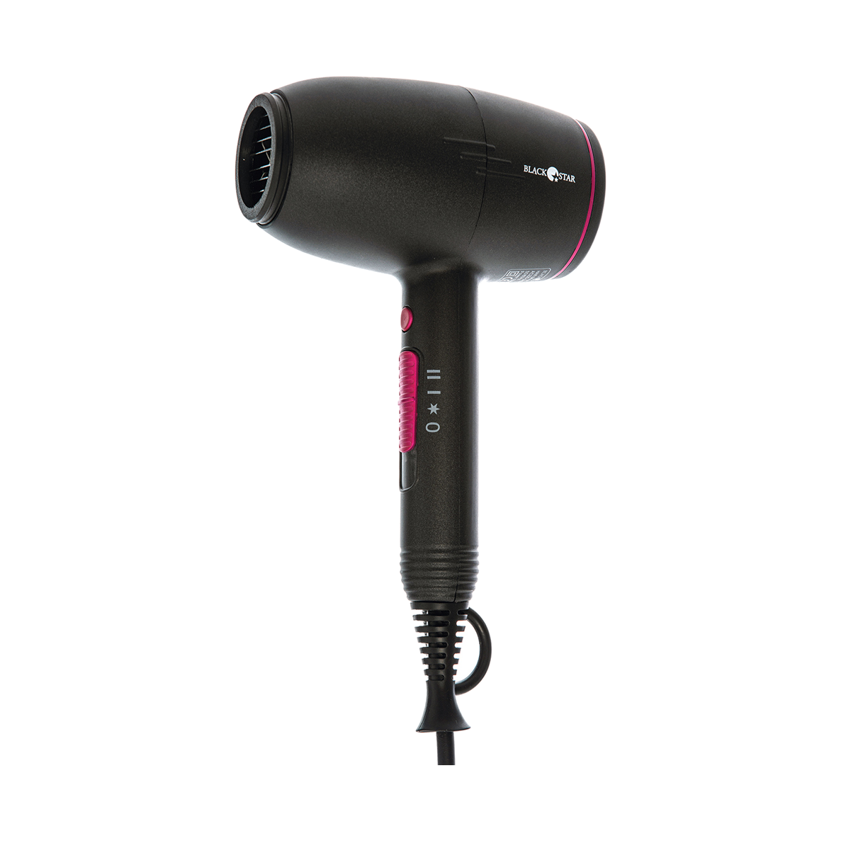 Black Star Violet Compact Stylus-Handle Hairdryer